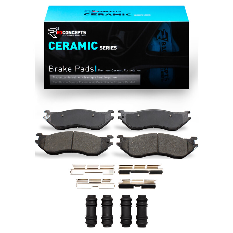 Dodge Ram 1500 Brake Pads - Front - R1 Concepts - Ceramic - `02-`06